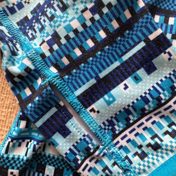 Blue Patterned Quarter-Zip Pullover - Picture 6 of 6